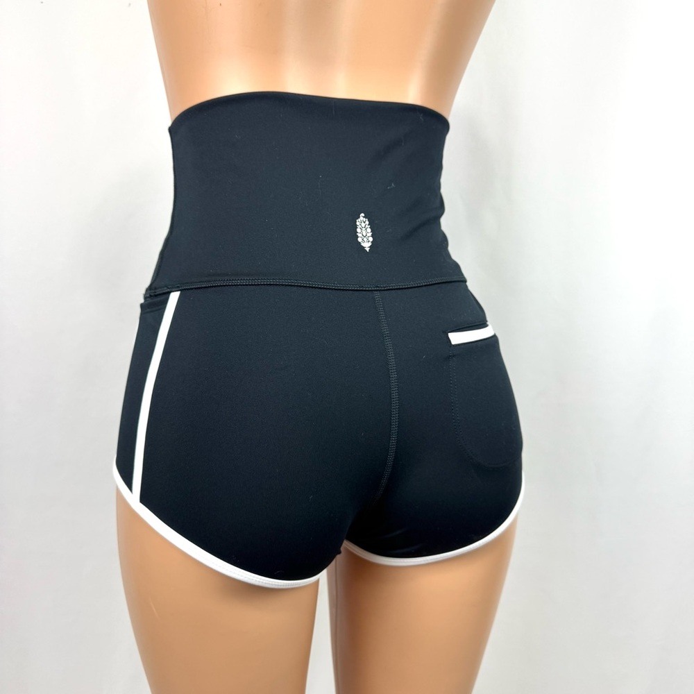 Fp Movement By Free People Fitted Shorts Island Time Shorts Black Sz S Coastal - Picture 8 of 16